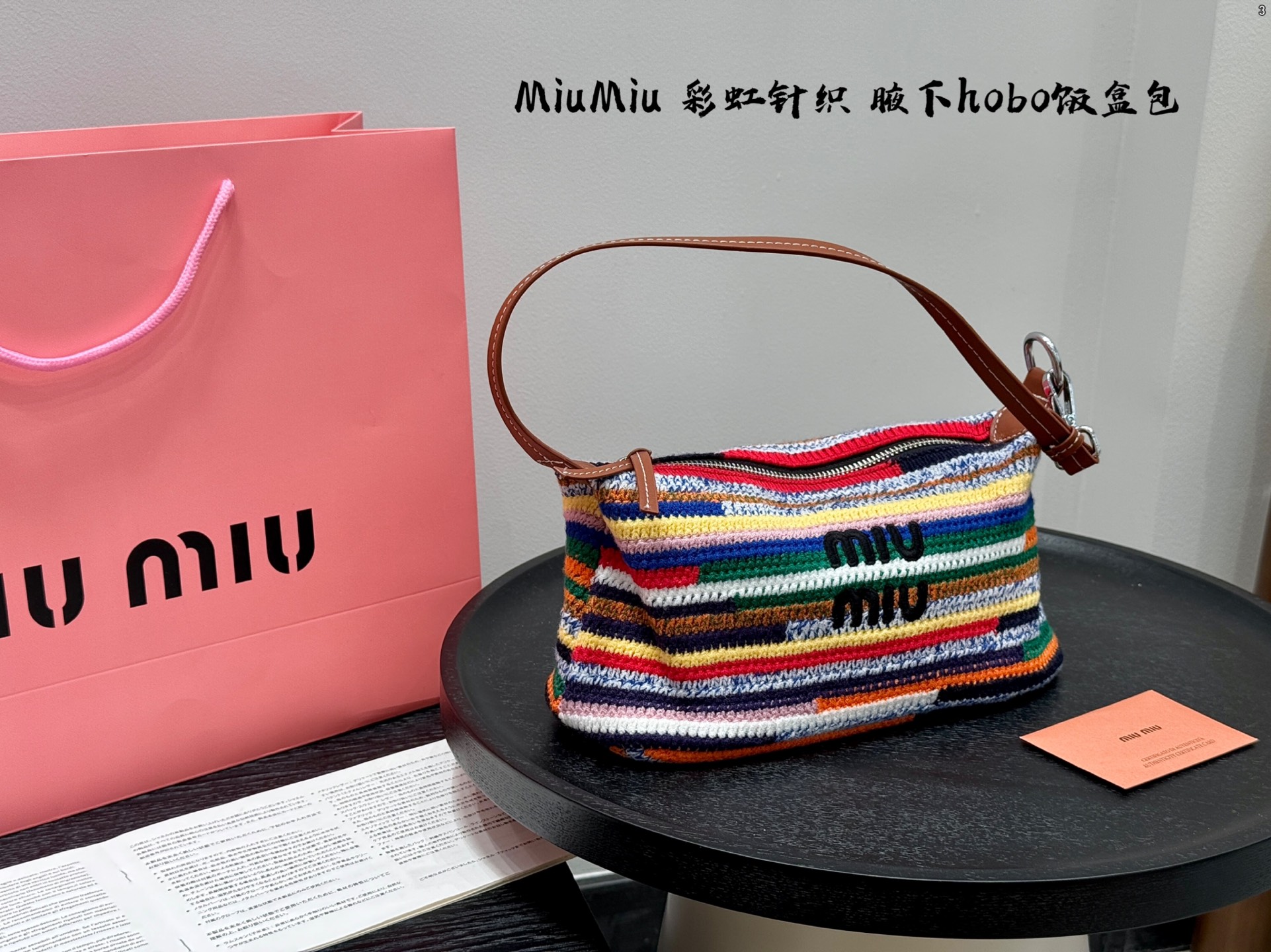 MIUMIU woven underarm bag - cnluxepick