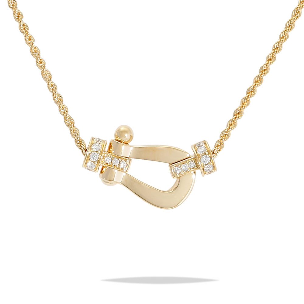 FRED Force 10 Necklace 18K Yellow Gold Diamond 7B0236