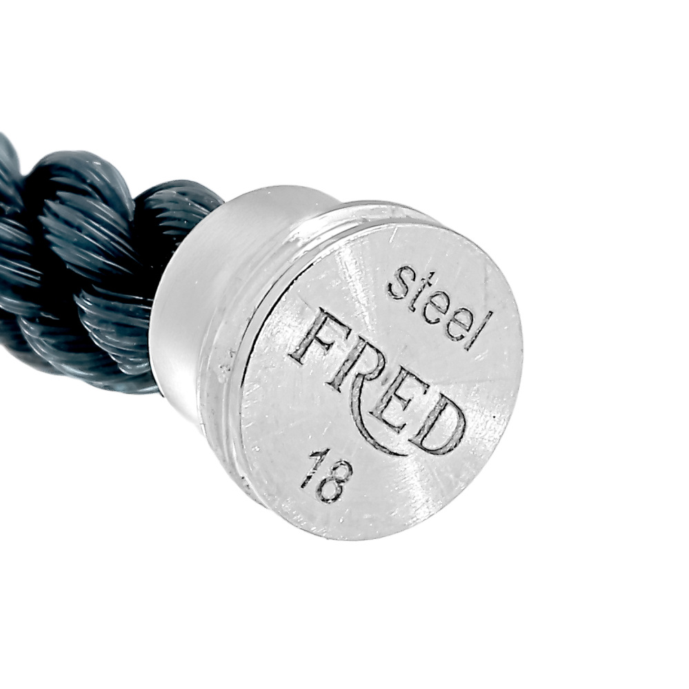 FRED Chance Amphini Bracelet 18K White Gold & Stainless Steel 0J0009-6B1071