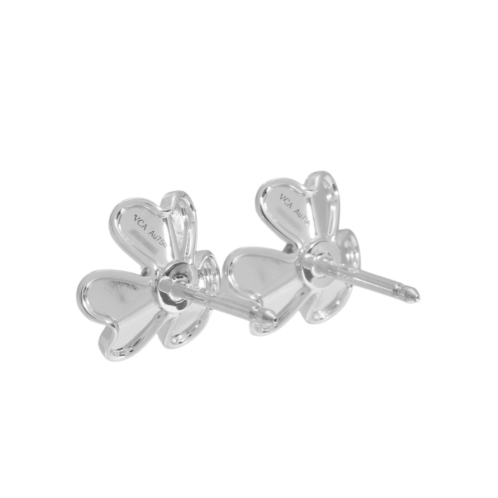 Van Cleef & Arpels Frivole Earrings 18K White Gold VCARP0J600
