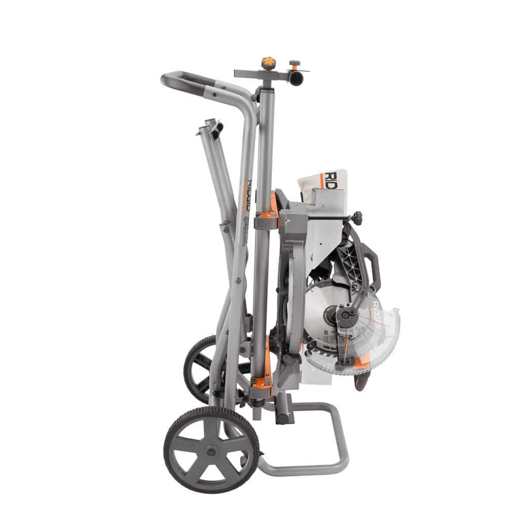 Ridgid Foldable Mobile Miter Saw Stand with Mounting Braces AC9946