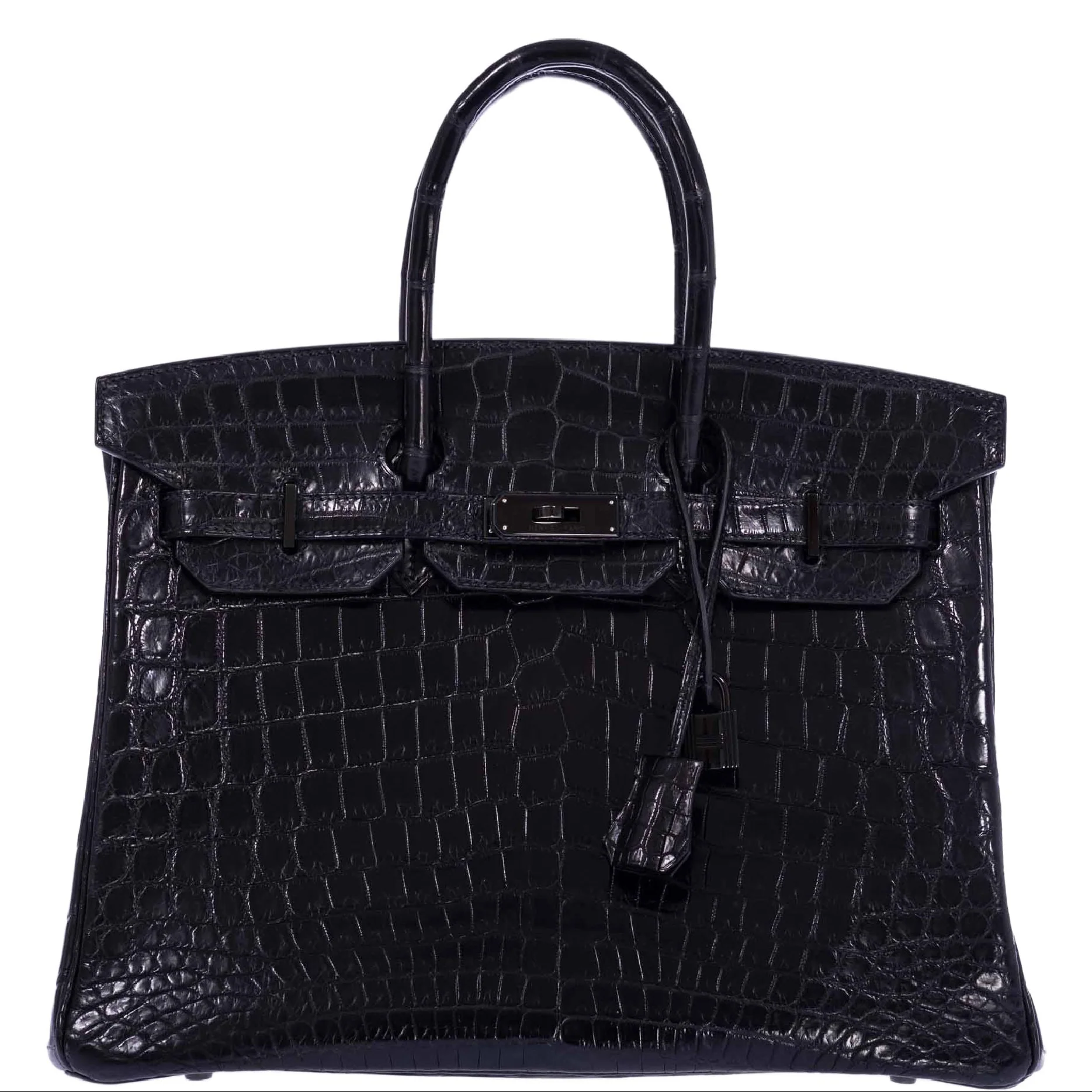 Hermès Birkin 35 SO BLACK Matte Niloticus Crocodile PVD Hardware