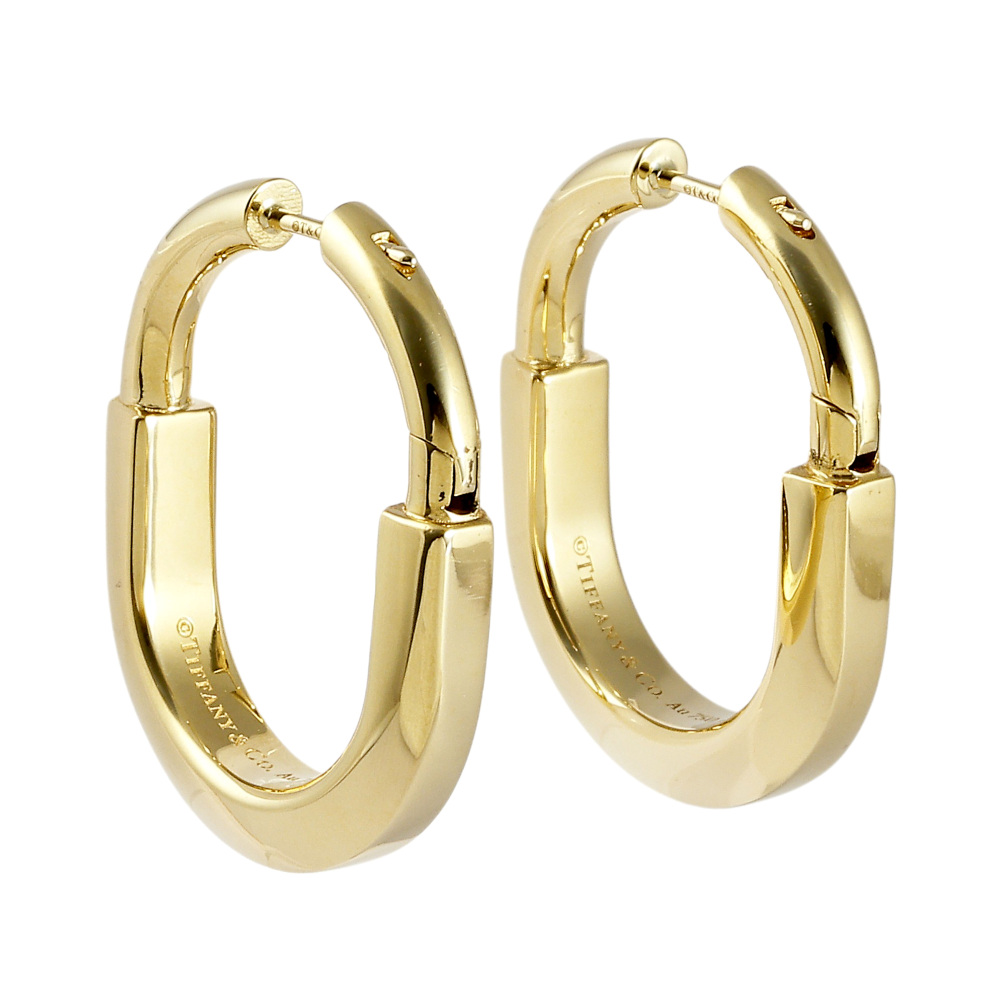 Tiffany & Co. Lock M Earrings 18K Yellow Gold 72342852