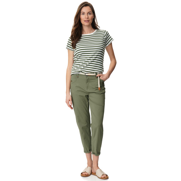 Gina Damen Hose mit Zopf-Gürtel