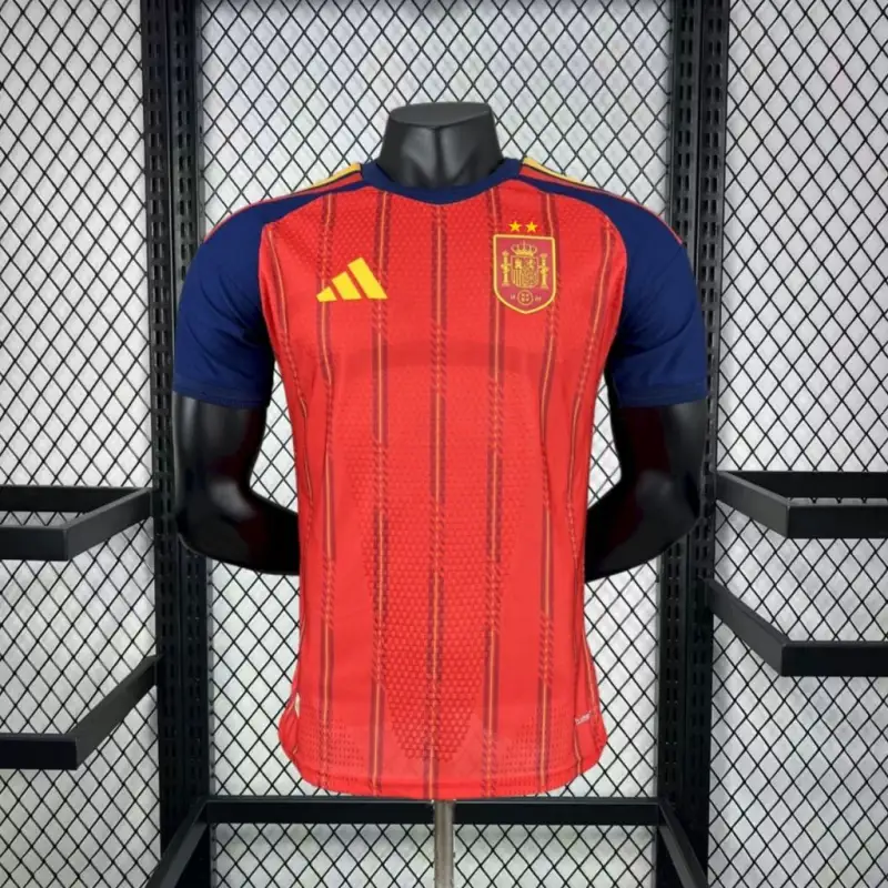 Two Stars Player Version 2026 World Cup Spain Home Jersey S-4XL