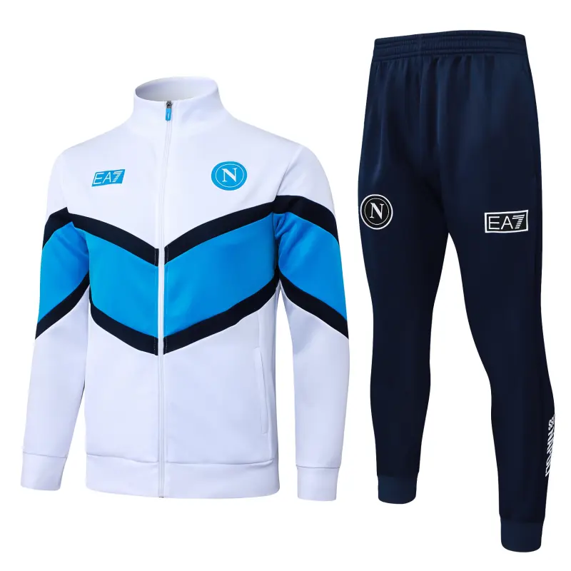 Adult 2526 Napoli Full zipper Training Suit White