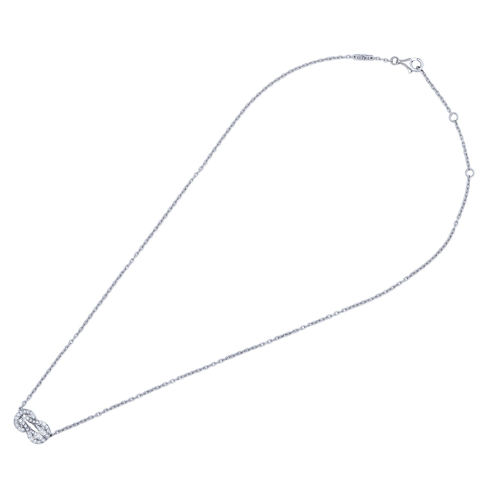 FRED Chance Amphini Necklace 18K White Gold Diamond 7B0224
