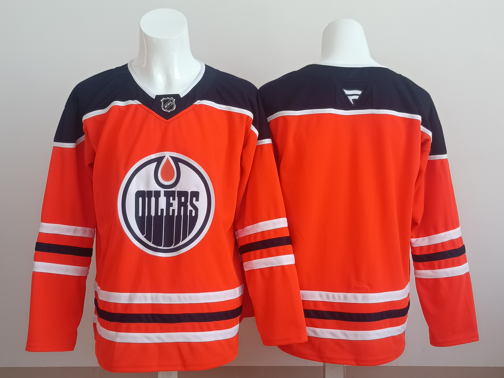 Men's Edmonton Oilers Fanatics Orange Breakaway Home Blank Jersey