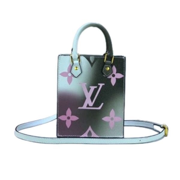 Louis Vuitton Petit Sac Plat Monogram Black And White 17Cm