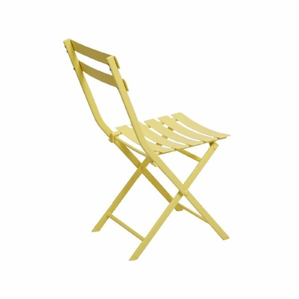 3Piece Patio Bistro Set of Foldable Table and Chairs,Dark Green