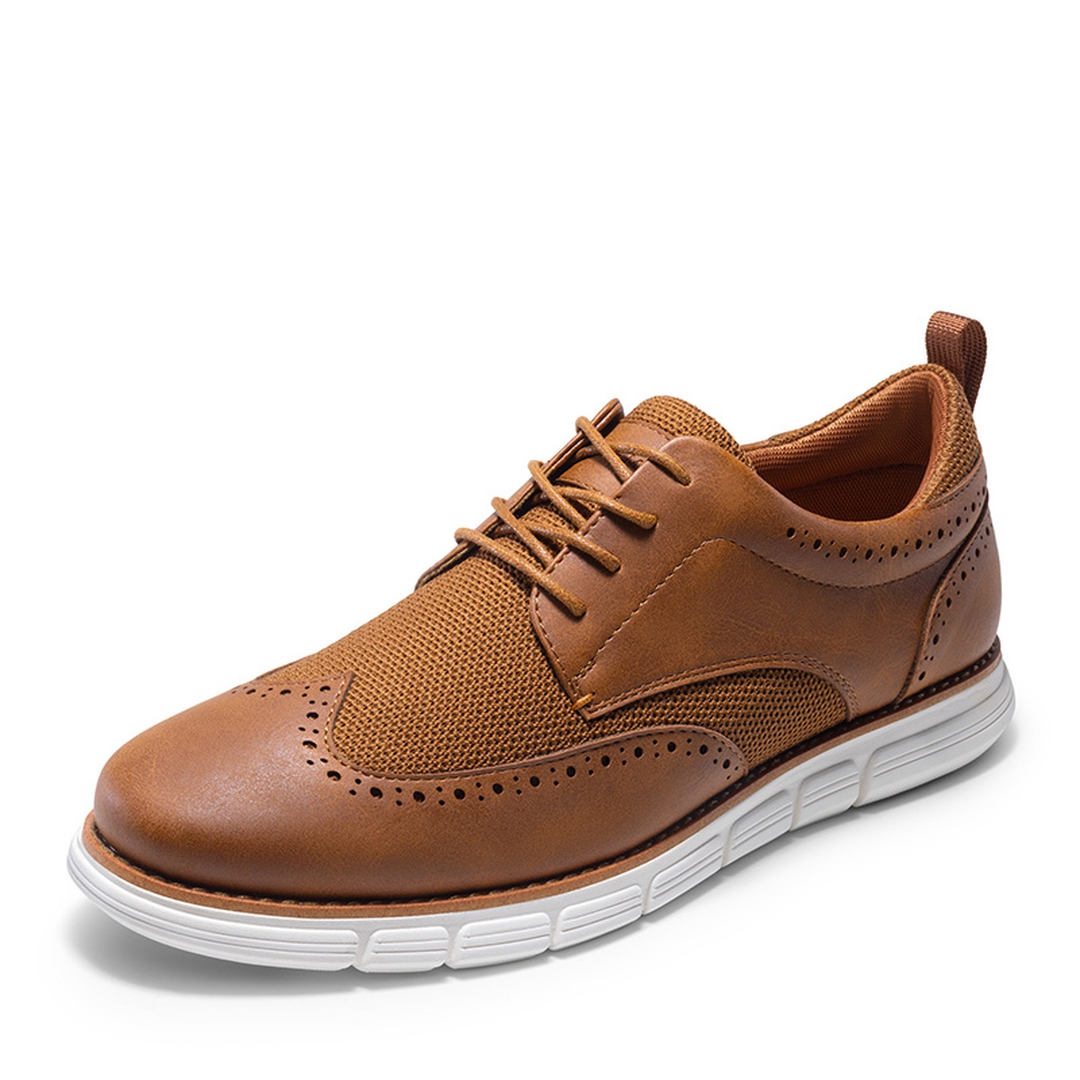 [CrossFlex CrestEase] Men's Smart Casual Wingtip Shoes