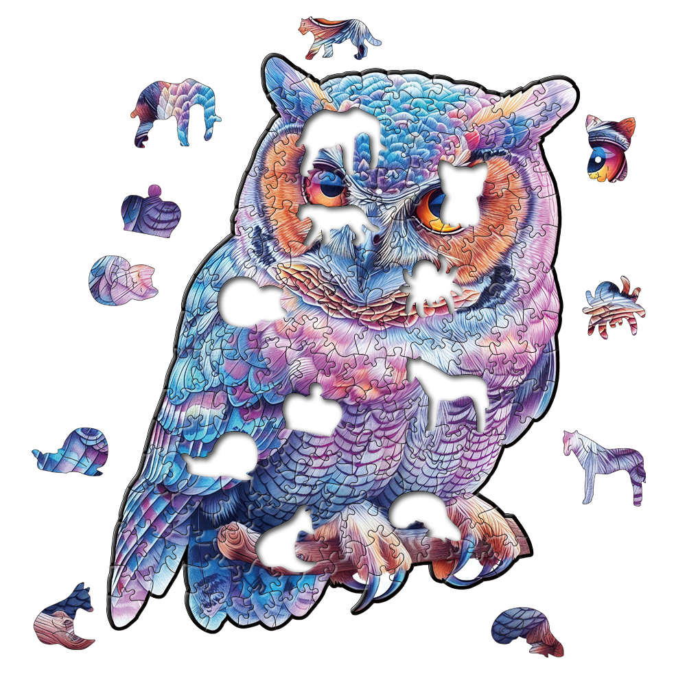 Animal Wooden Puzzle-Lovely Owl