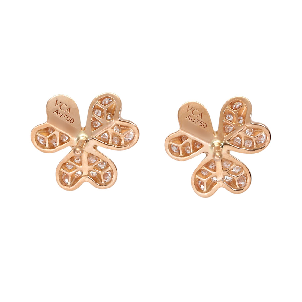 Van Cleef & Arpels Frivole Earrings 18K Rose Gold VCARP7RJ00