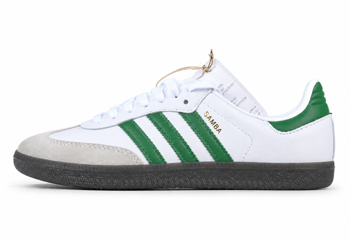 Adidas Samba Vegan Og White/Grey/Green/Black IG1024