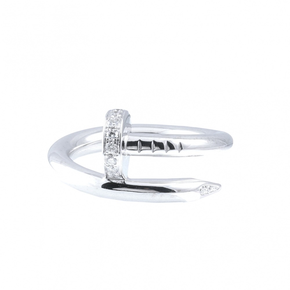 Cartier Juste un Clou Ring 18K White Gold Diamond B4092700
