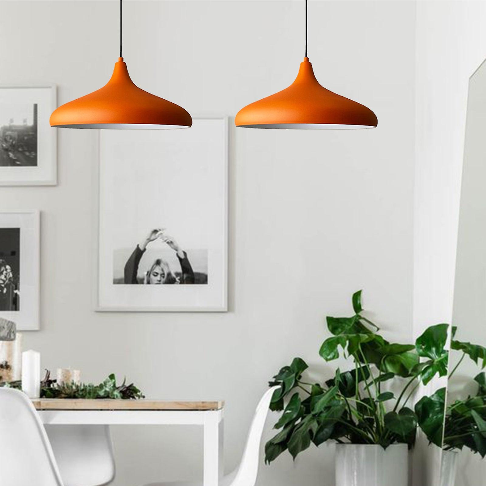2 Pieces E27 Metal Hanging Lamp