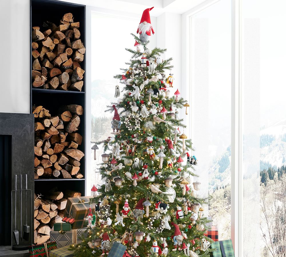 Lit Portland Pine Faux Christmas Trees  sgtnighsdesigns