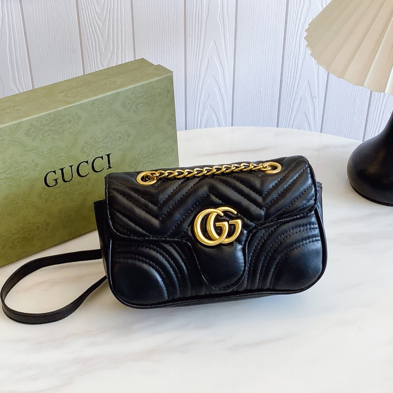 Gucci solid color shoulder crossbody bag - cnluxepick
