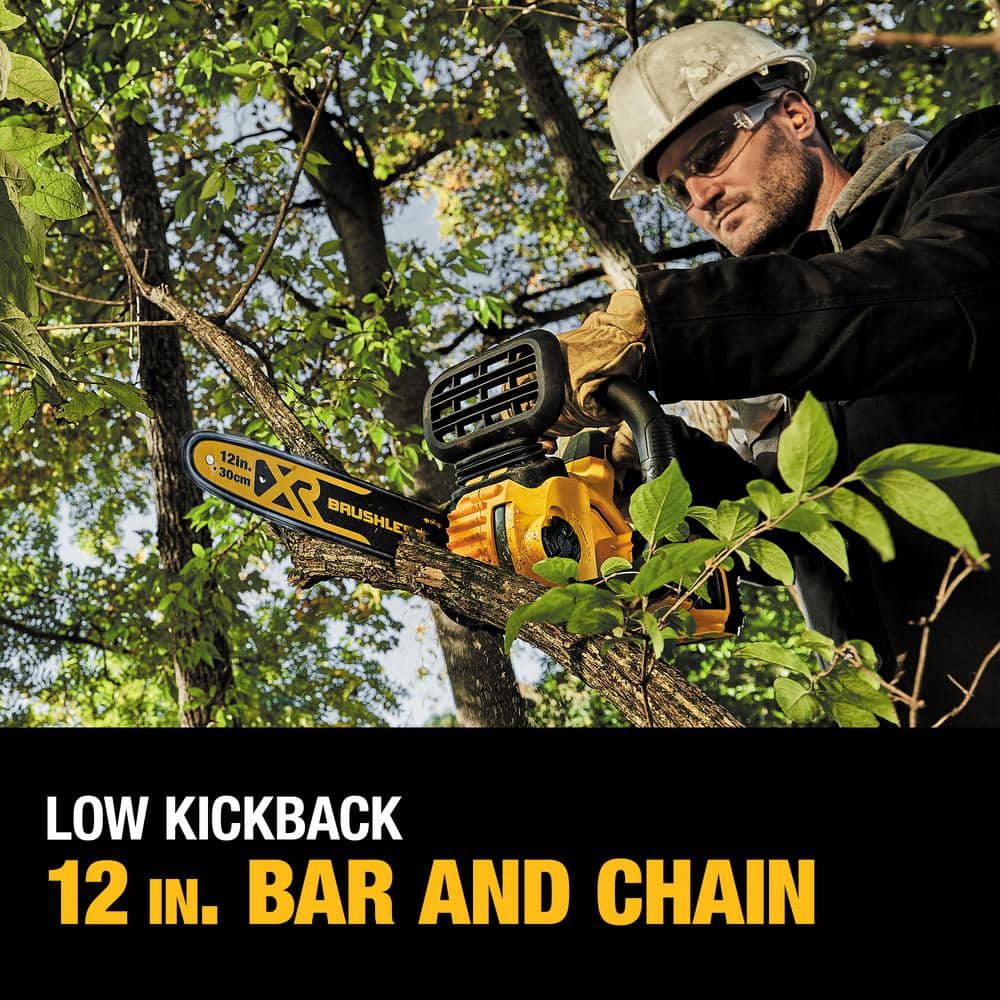 DEWALT 20V MAX 12in. Brushless Battery Powered Chainsaw, DCCS620B