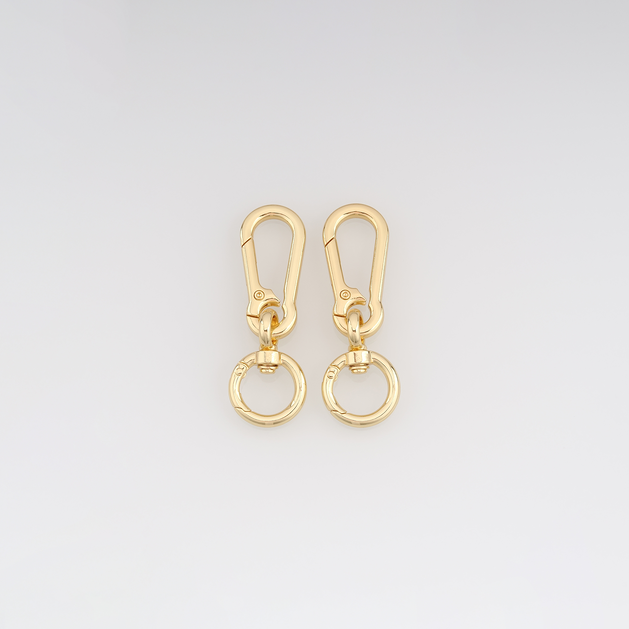 18K Gold Filled Lobster Clasp,Swivel Clasp,Carabiner Clasp Lock for DIY Jewelry Necklace Bracelet