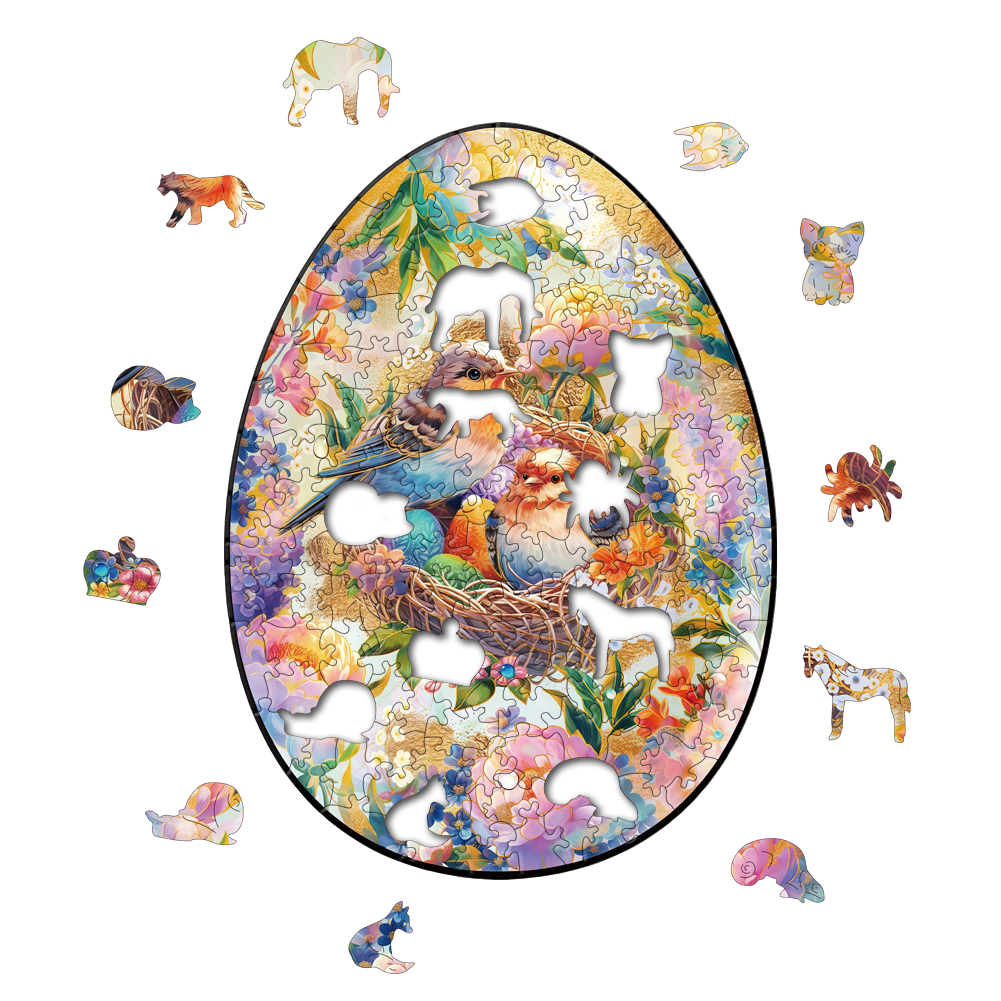 Animal Wooden Puzzle-Lovely Bird