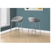 Decovio 15351-G Queensbury 36 inch Grey Bar Stool 2-Piece Set