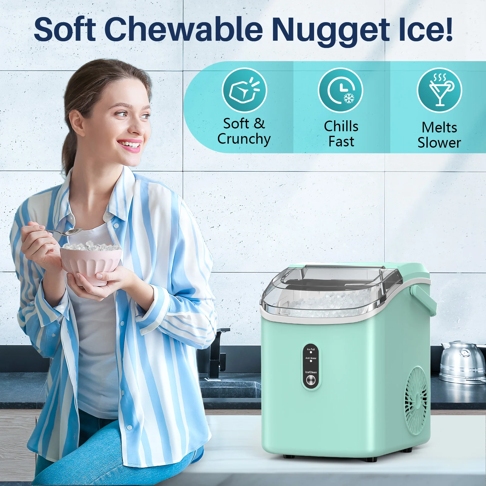 Nugget Pebble Ice Maker Countertop Z5815N