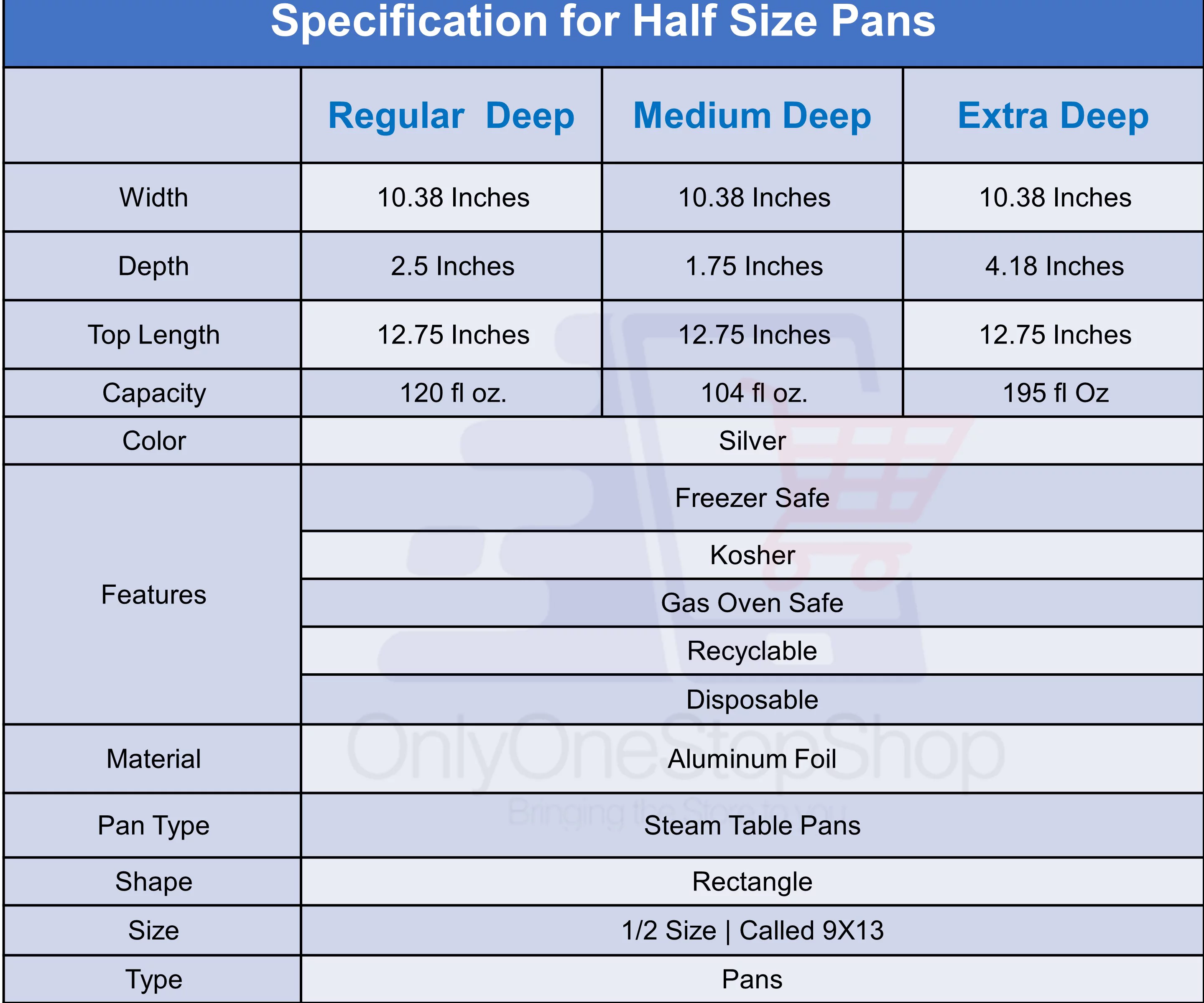 VeZee 9x13 Half Size Aluminum Disposable Pans with Dome Lids - Serve Various Delicacies for Events - Eco-Friendly - Set of 40