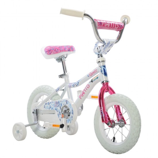 Spritz White Ready2Roll 12 inch Kids Bicycle, 2 Minute Hassle-Free Assembly