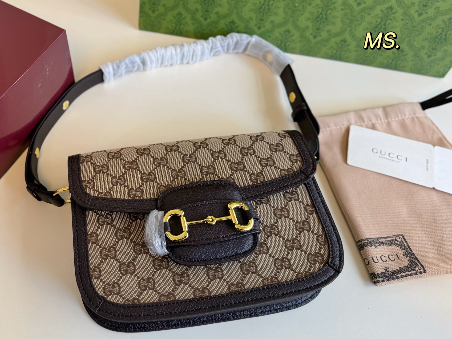 Gucci new 1955 saddle bag - cnluxepick