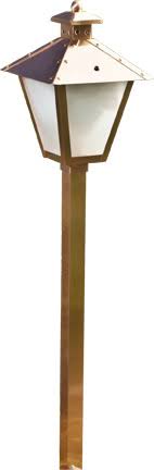 Dabmar Lighting LV82-ABS 12V JC Post Lantern Path Light 20W - Antique Brass