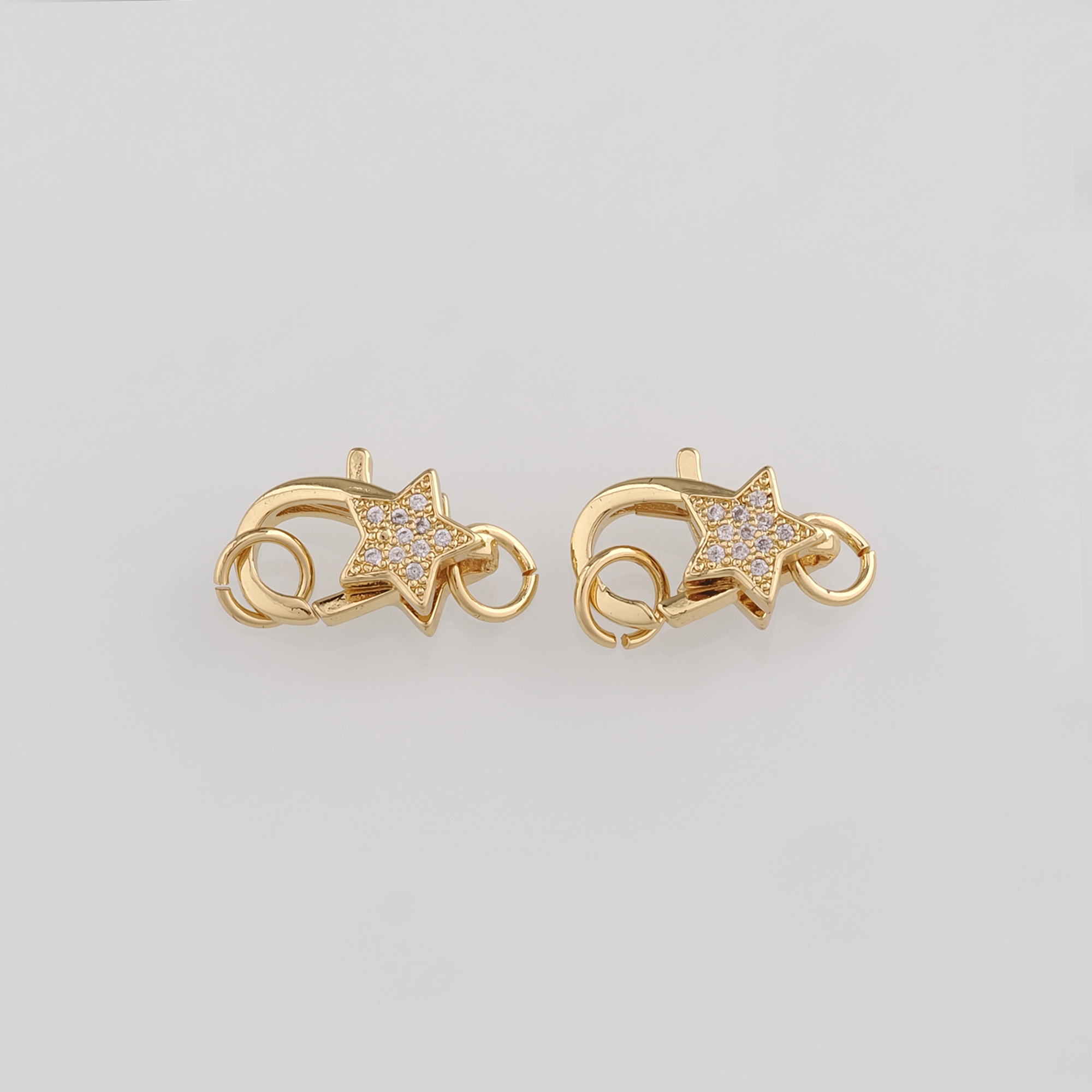 18K Gold Filled Star Lobster Clasp,Lobster Clasp Lock,Spring Buckle for DIY Jewelry Necklace Bracelet