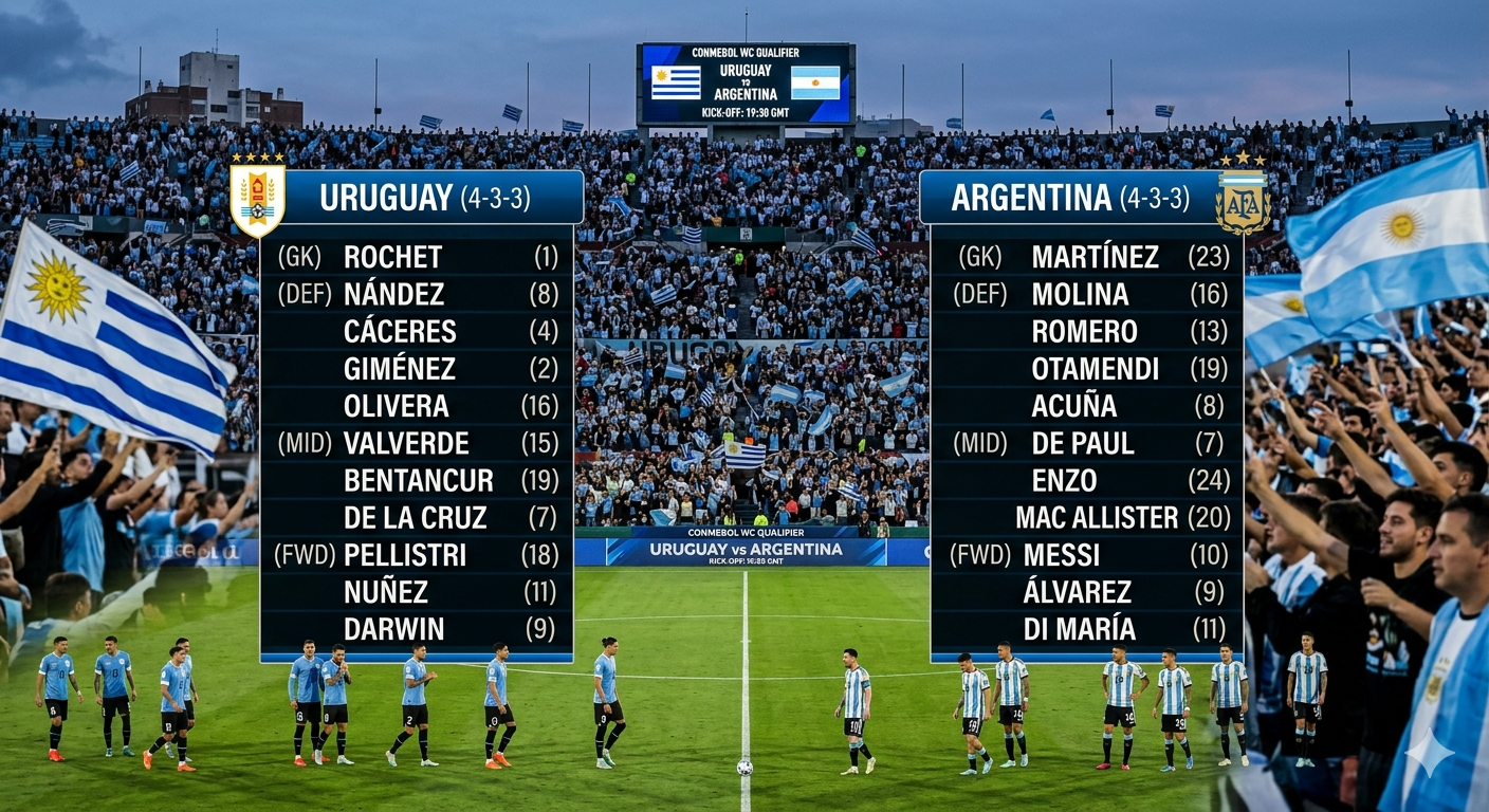 The River Plate Classic: A Deep Dive into Uruguay vs. Argentina National Football Team Lineups