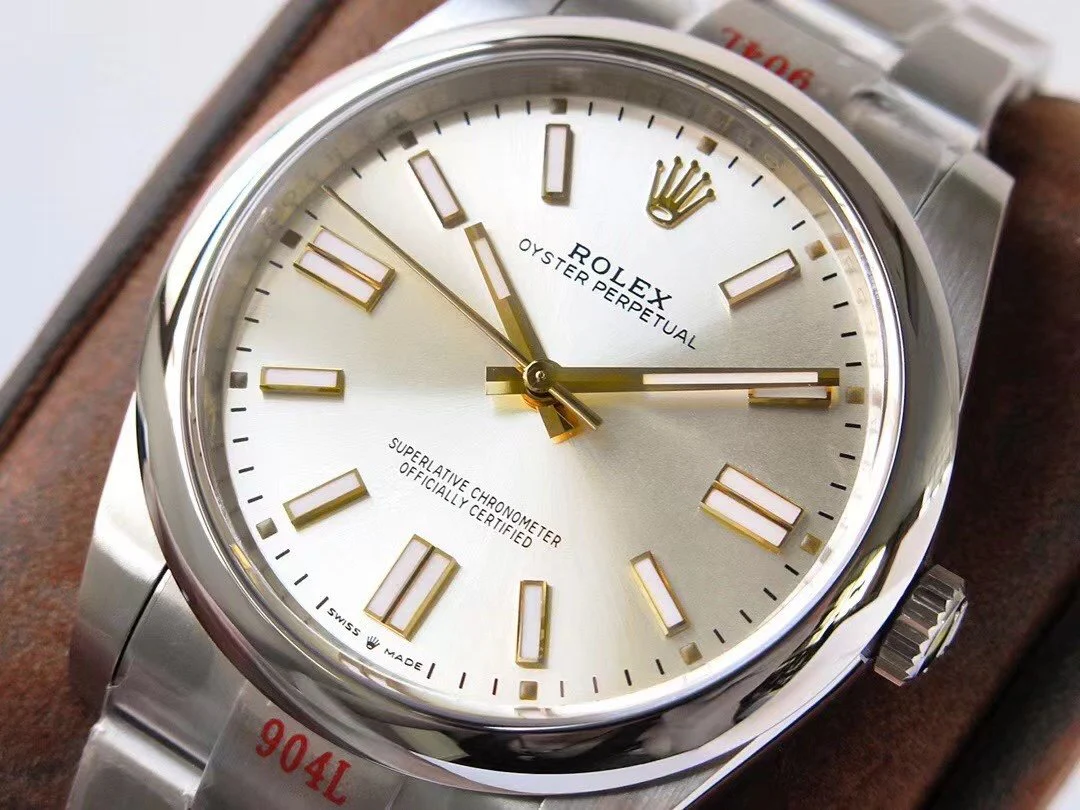 OYSTER PERPETUAL 41 STAINLESS STEEL GOLD GREY DIAL