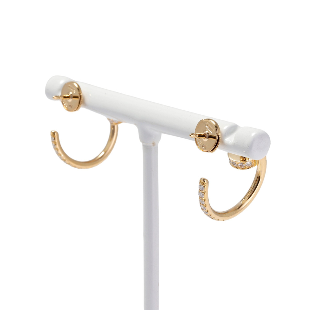 Cartier Juste un Clou Earrings 18K Yellow Gold Diamond B8301430