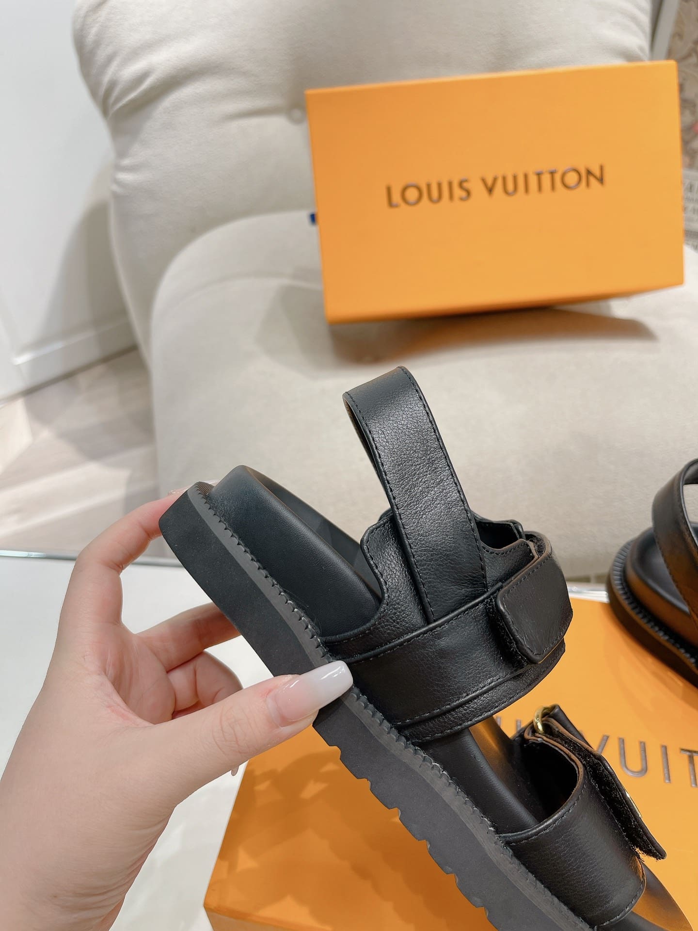 Louis Vuitton Lv Sunset Flat Comfort Sandals Black 1Abw6W