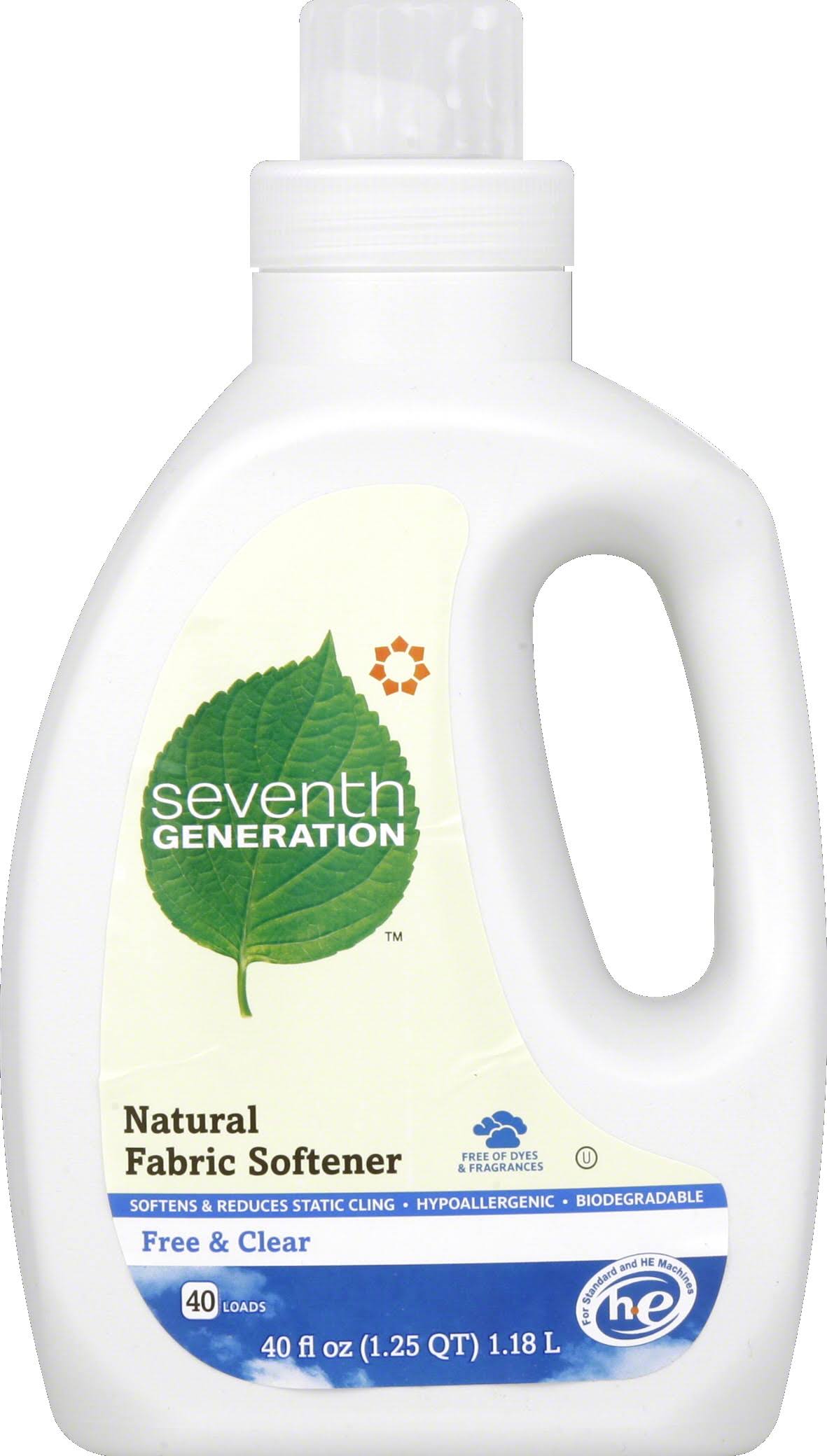 Seventh Generation Laundry Detergent, Natural, Free u0026 Clear - 40 fl oz