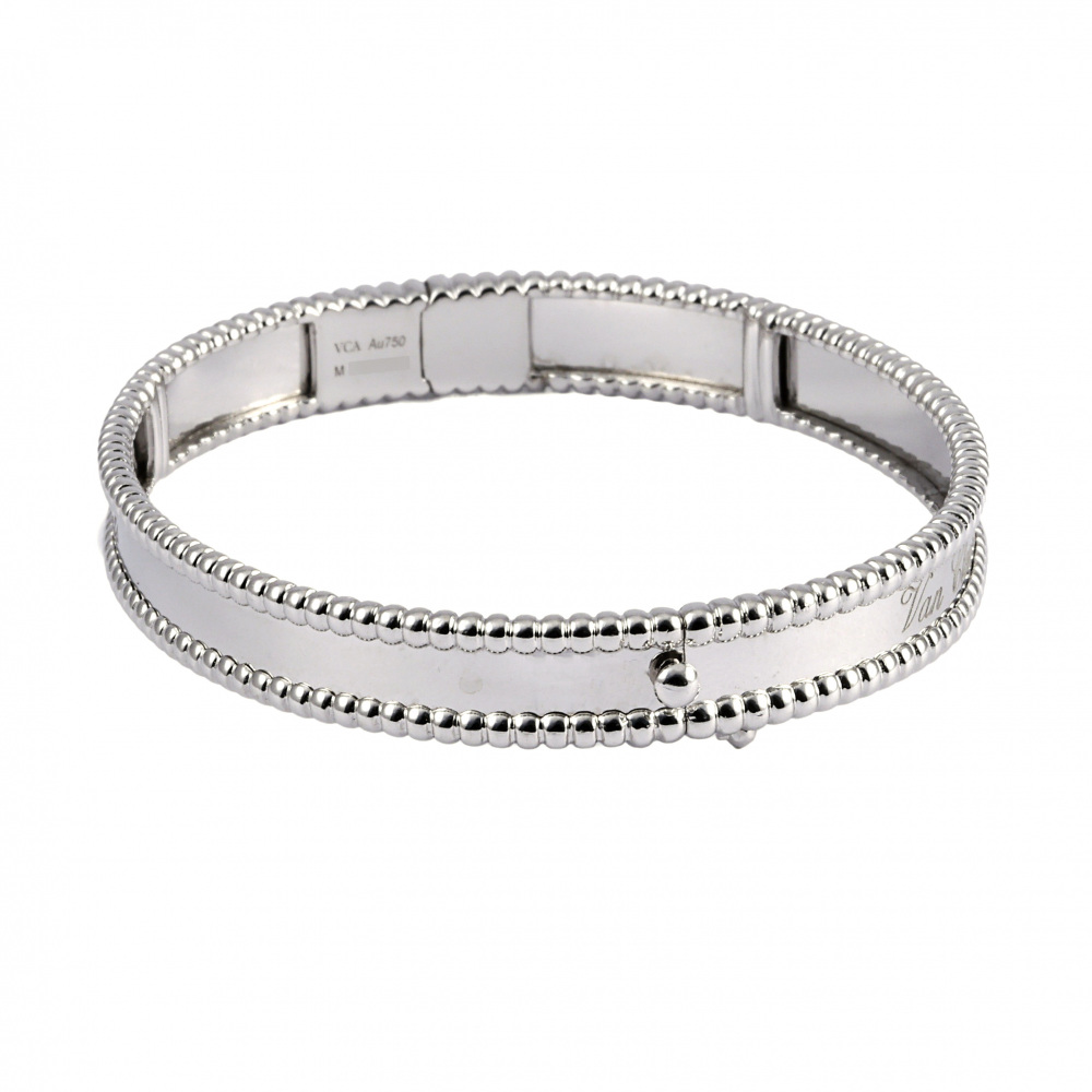 Van Cleef & Arpels Perlet Senior Tulle M Bracelet 18K White Gold VCARN5B000