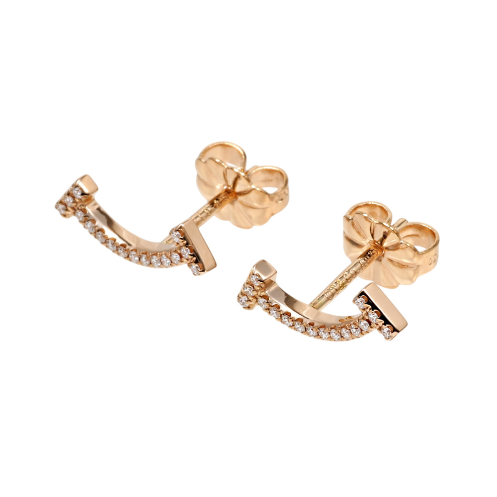 Tiffany & Co. Tiffany T Smile Earrings 18K Rose Gold 60150743