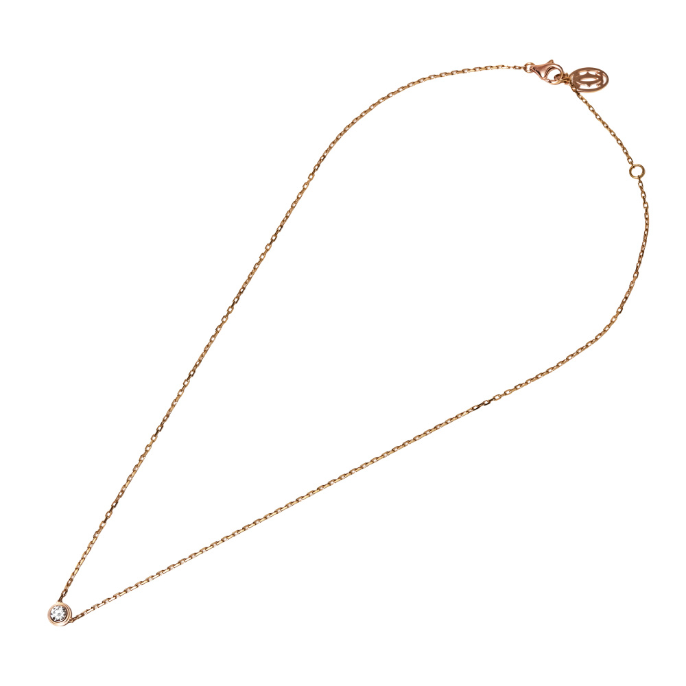 Cartier Damour (diamant Leger) Necklace 18K Rose Gold Diamond B7215600