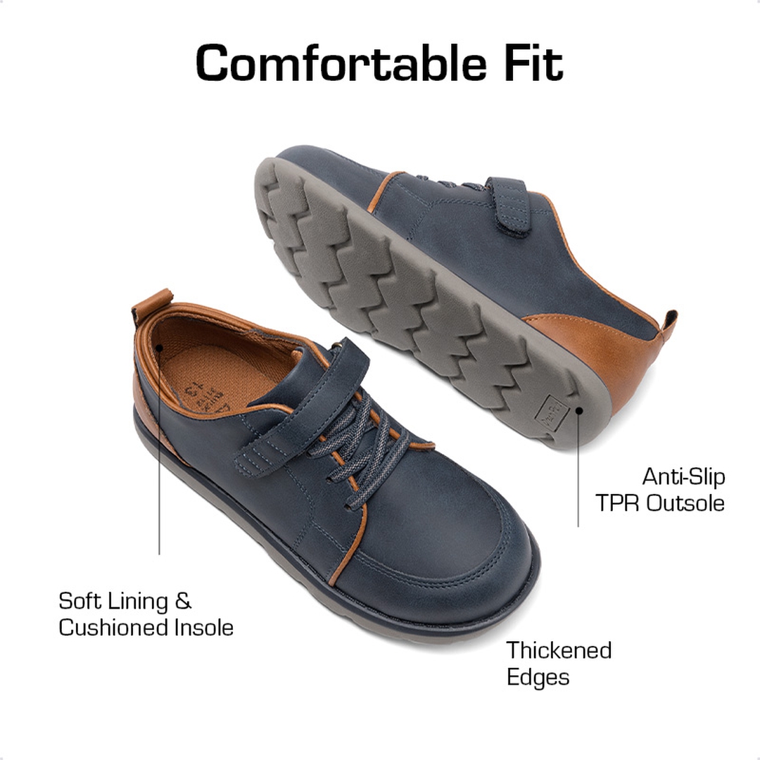 Boys' Anti-Slip Cushioned Leather Sneakers