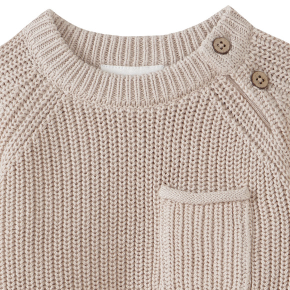 Topomini Pure Collection Baby Strickpullover mit Raglanärmeln