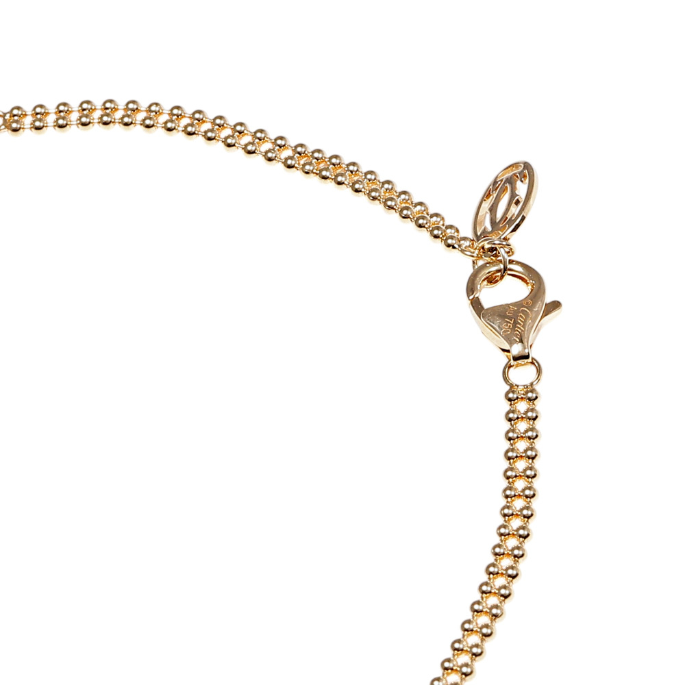 Cartier Trinity Necklace Tri-Gold Diamond B7224806