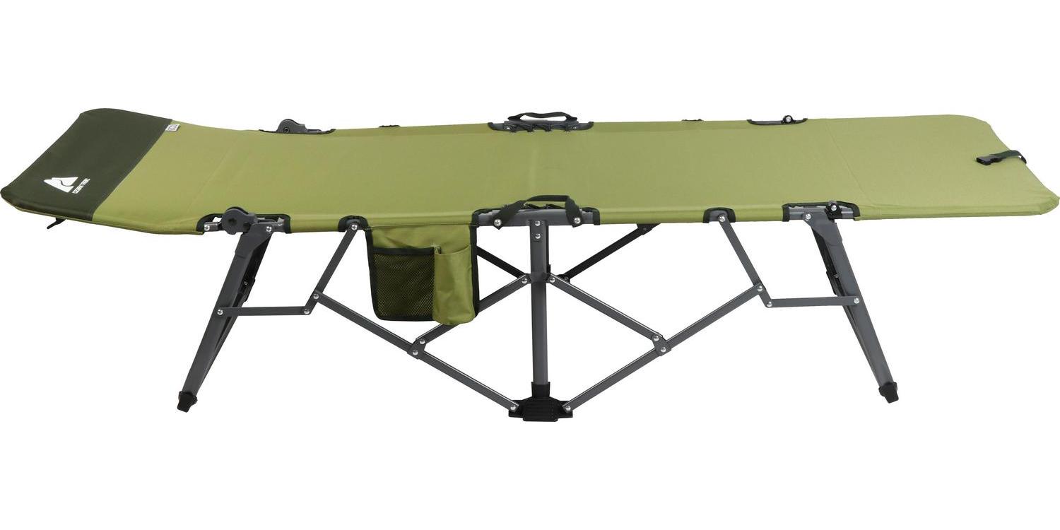 Ozark Trail Adult Quick Fold Speedy Camp Cot, Green, 79 x 33 x 16