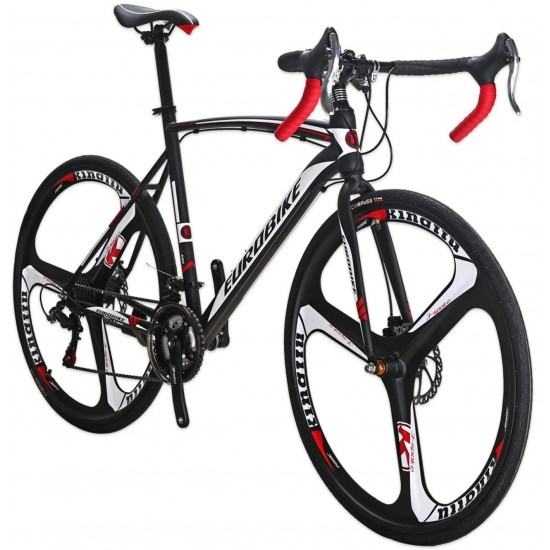 YH-XC550 Road Bike for Men 54cm Frame Bicycle 700C Wheels 21 Speed Dual Disc Brake Urban Commuter Bikes
