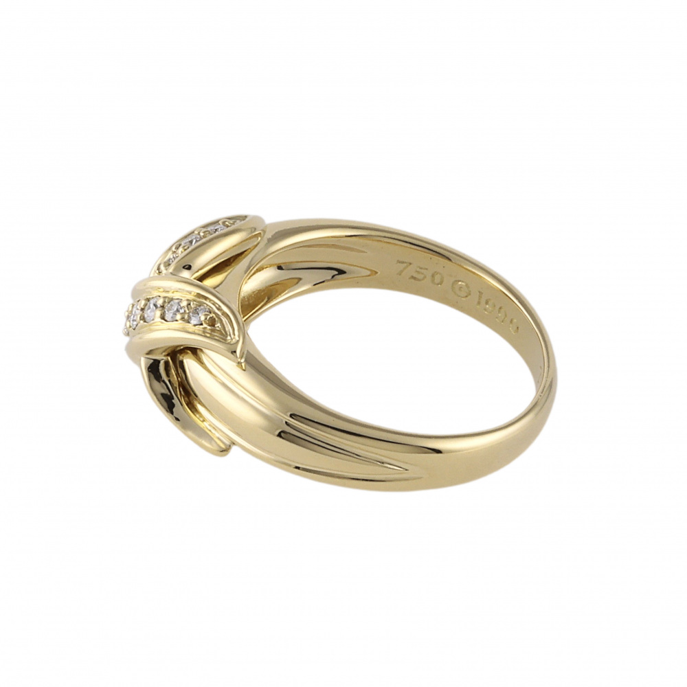 Tiffany & Co. Tiffany Signature Diamond K18YG Yellow Gold Ring