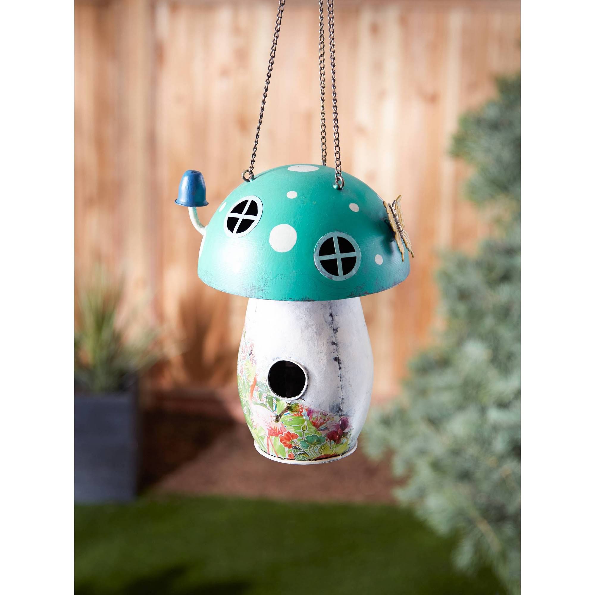 Zingz u0026 Thingz Green Mushroom Birdhouse ,Green