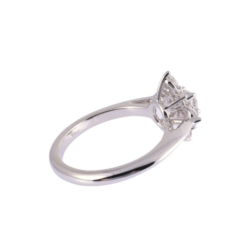 Tiffany & Co. Tiffany Starburst Cluster PT950 Ring Platinum Diamond