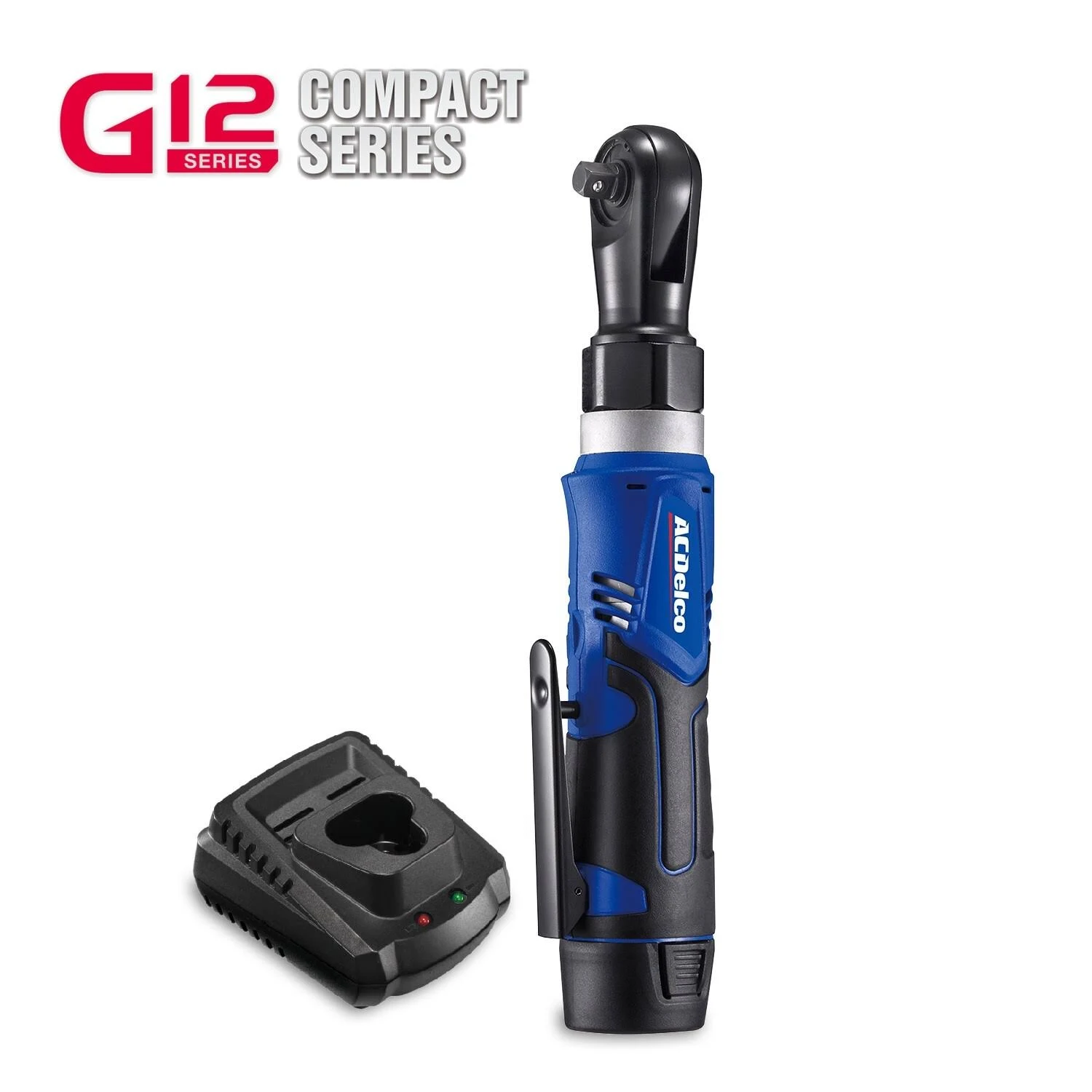 ACDelco Arw1209-k92 G12 Series 12V Li-Ion Cordless 1/4 inch u0026 3/8 inch Ratchet Wrench Combo Tool Kit with 2 Batteries