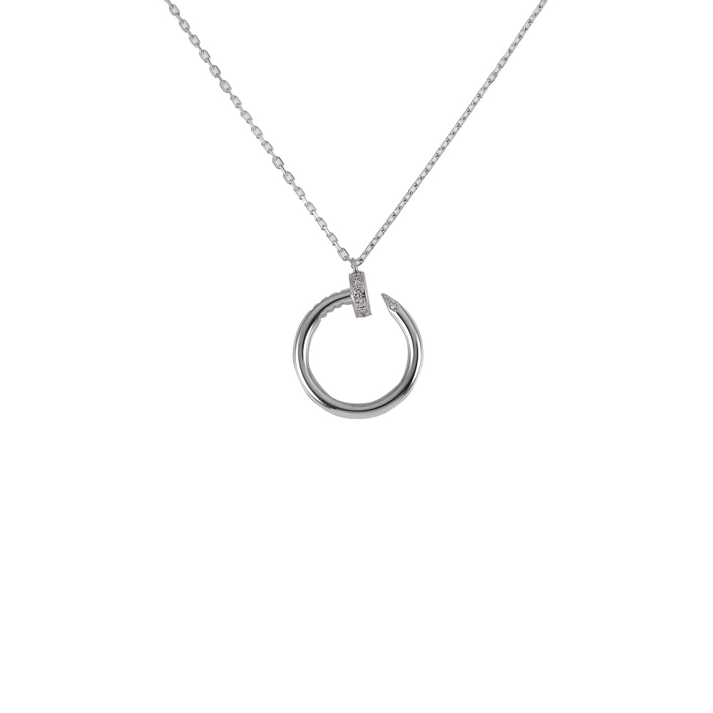 Cartier Juste un Clou Necklace 18K White Gold Diamond B7224514